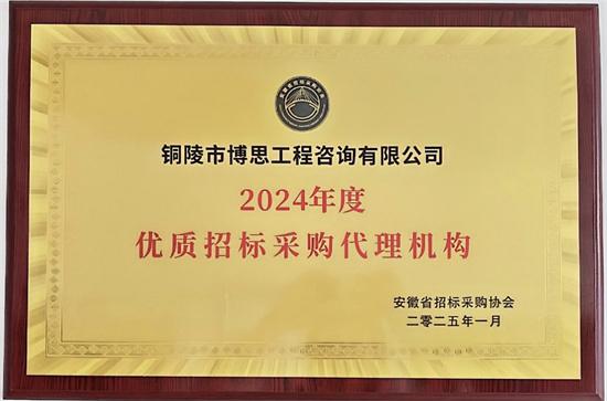 2024年度 優(yōu)質(zhì)招標(biāo)采購(gòu)代理機(jī)構(gòu)